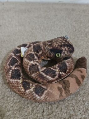 FREE WITH ANY PURCHASE! Rattlesnake Plush. FAIR CONDITION. SEE PICTURES.